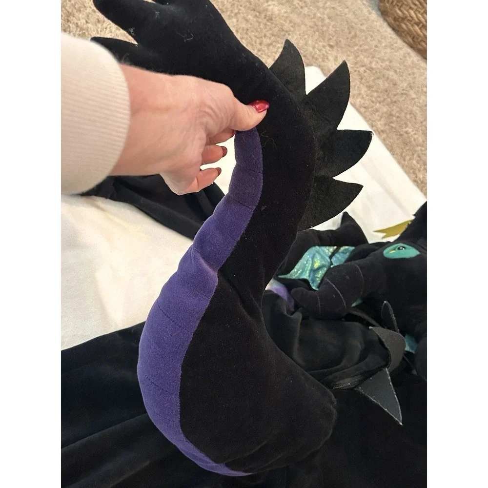 Disney Store‎ Malificent Dragon Halloween Costume Kids 8/10T Black Purple - Picture 11 of 12